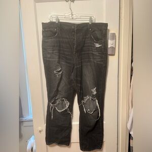 American Eagle Straight Leg Distressed Jeans